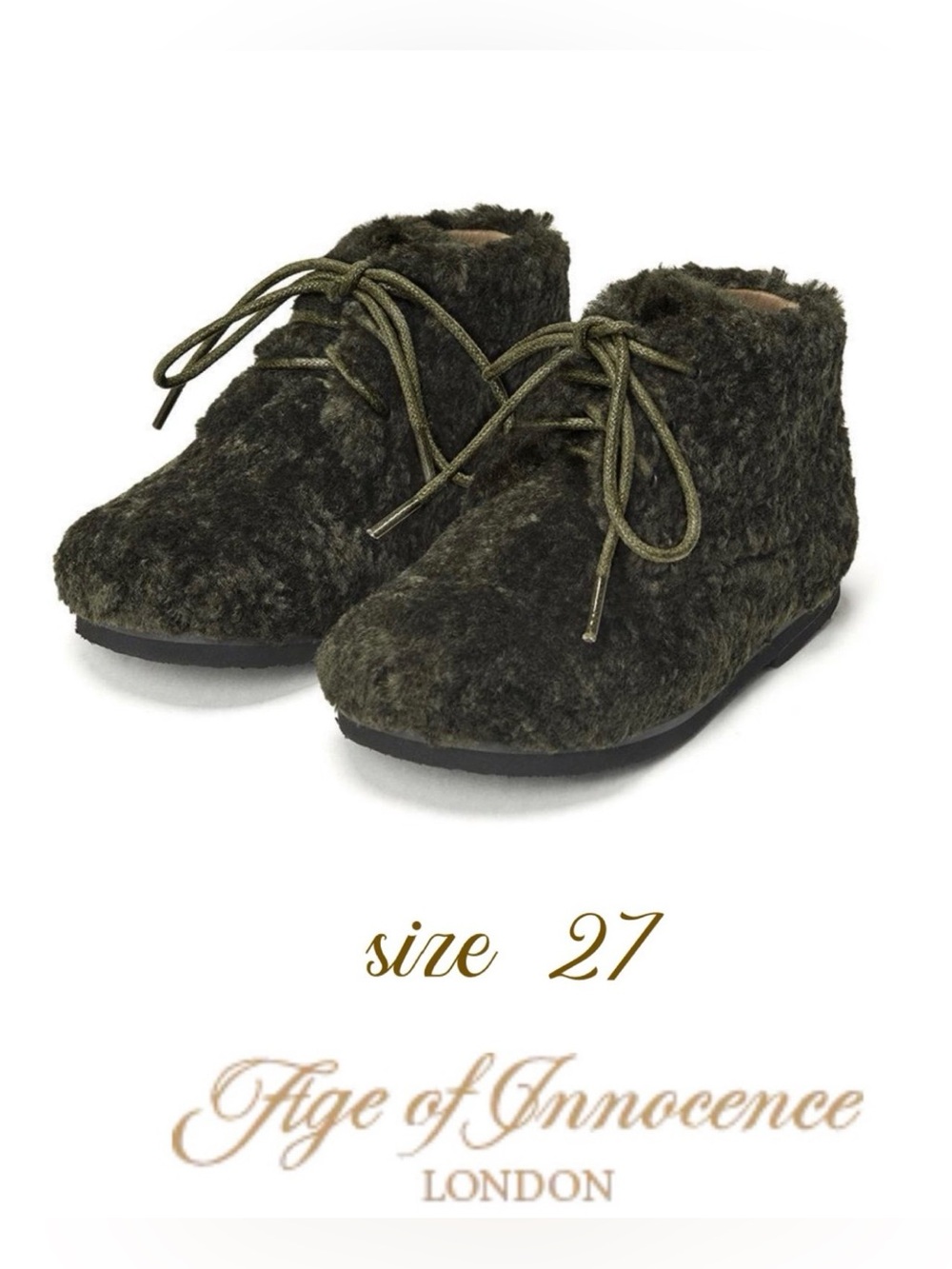 AOI sz 27 AGE OF INNOCENCE. TEDDY JANE KHAKI